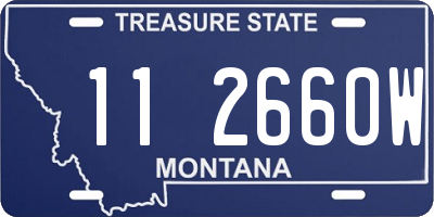 MT license plate 112660W