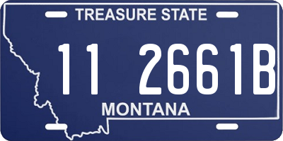 MT license plate 112661B