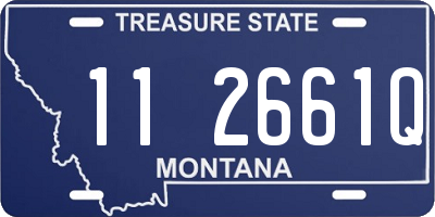 MT license plate 112661Q