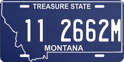 MT license plate 112662M