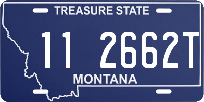 MT license plate 112662T