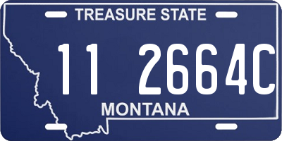 MT license plate 112664C