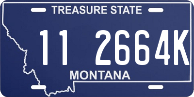 MT license plate 112664K