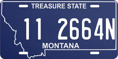 MT license plate 112664N