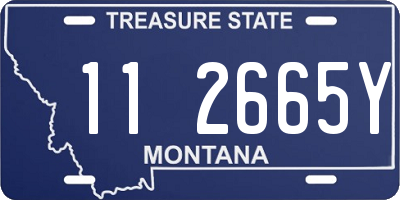 MT license plate 112665Y