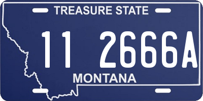 MT license plate 112666A