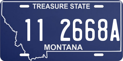 MT license plate 112668A