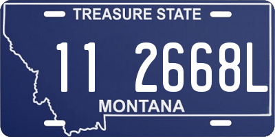 MT license plate 112668L