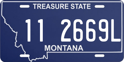 MT license plate 112669L