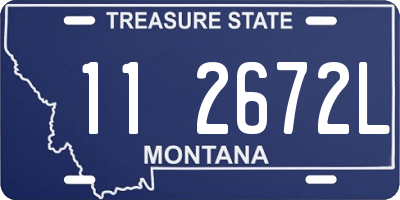 MT license plate 112672L