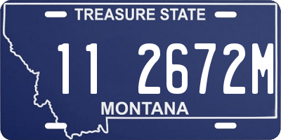 MT license plate 112672M