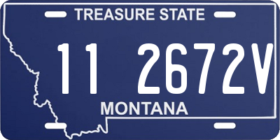 MT license plate 112672V