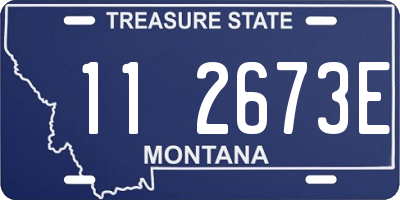 MT license plate 112673E