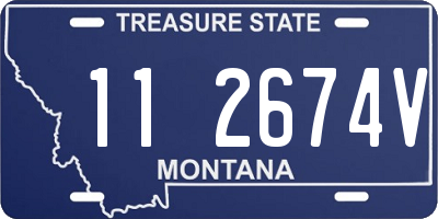 MT license plate 112674V