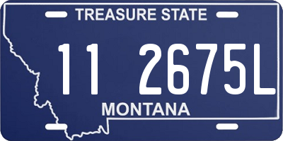 MT license plate 112675L