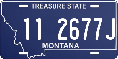 MT license plate 112677J