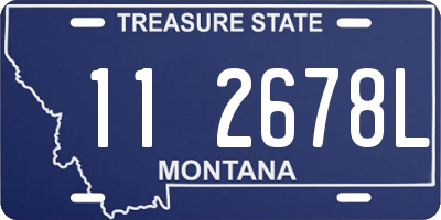 MT license plate 112678L