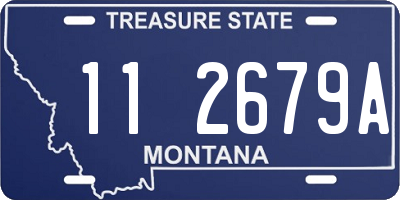 MT license plate 112679A