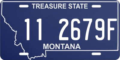 MT license plate 112679F