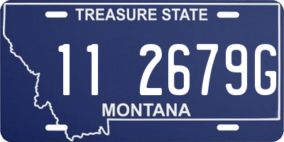 MT license plate 112679G