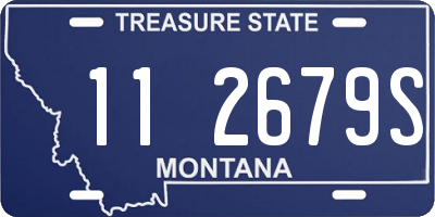 MT license plate 112679S