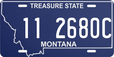 MT license plate 112680C
