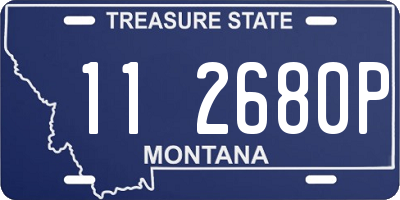 MT license plate 112680P