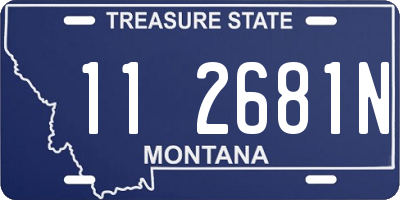 MT license plate 112681N