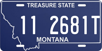 MT license plate 112681T