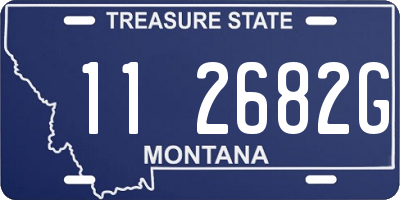 MT license plate 112682G