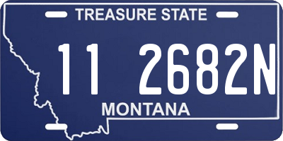 MT license plate 112682N
