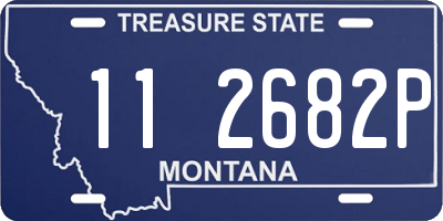 MT license plate 112682P