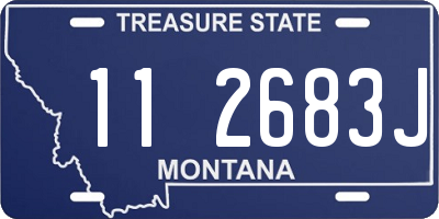 MT license plate 112683J