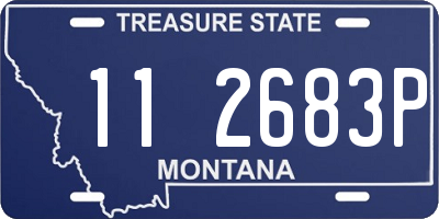 MT license plate 112683P