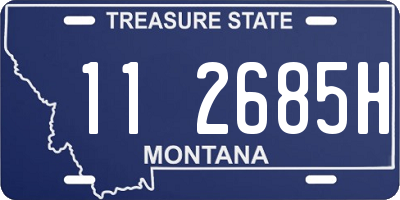 MT license plate 112685H