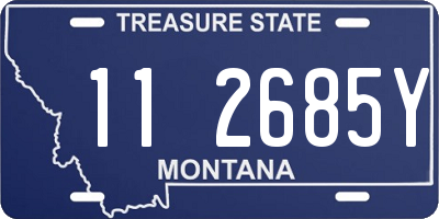 MT license plate 112685Y