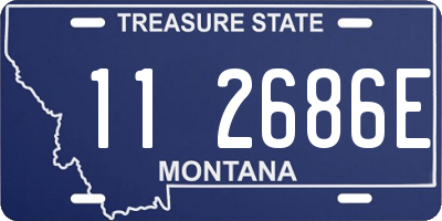 MT license plate 112686E