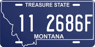 MT license plate 112686F