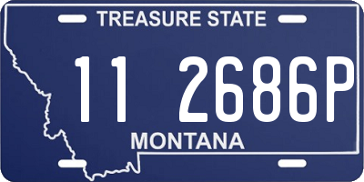 MT license plate 112686P