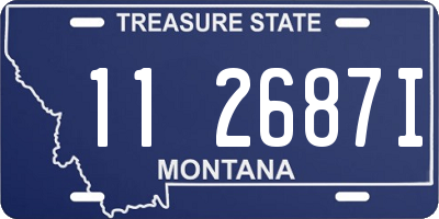 MT license plate 112687I