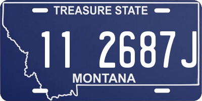 MT license plate 112687J