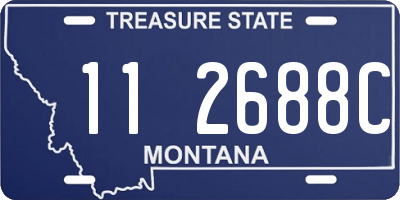 MT license plate 112688C