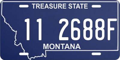 MT license plate 112688F