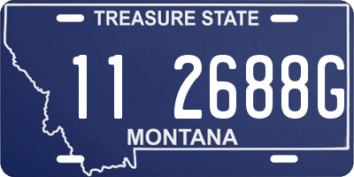 MT license plate 112688G