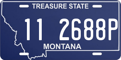 MT license plate 112688P