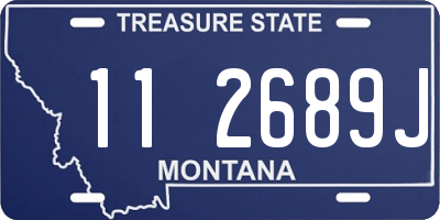 MT license plate 112689J