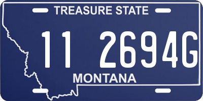 MT license plate 112694G