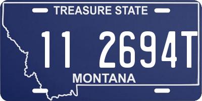 MT license plate 112694T