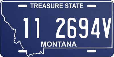 MT license plate 112694V