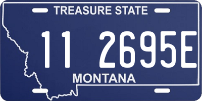 MT license plate 112695E